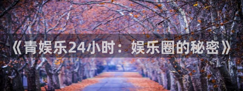 运达娱乐平台注册账号：《青娱乐24小时：娱乐圈的秘密》