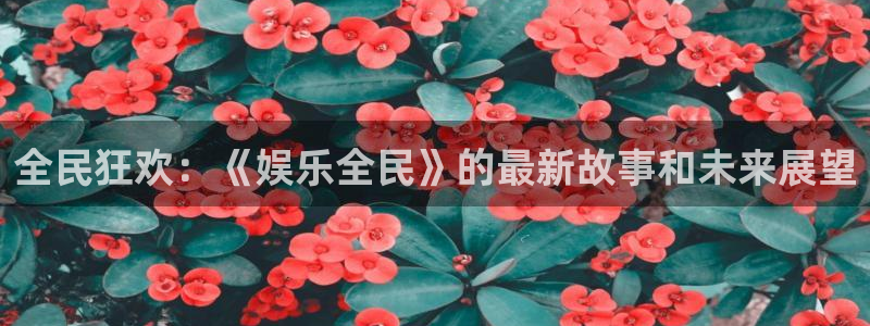 运达娱乐.ccm官网版：全民狂欢：《娱乐全民》的最新故事和未来展望