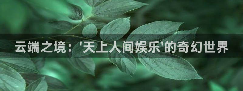 运达娱乐是什么平台：云端之境：\'天上人间娱乐\'的奇幻世界